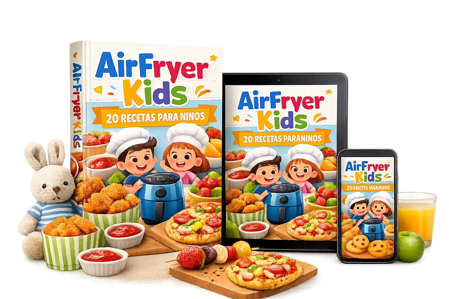 AirFryer Kids - 20 Recetas Para Niños.